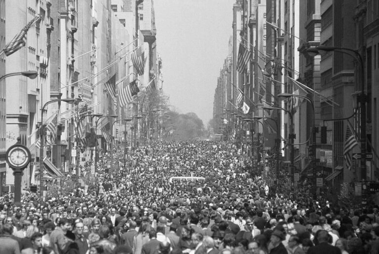 Crowds at a parade
